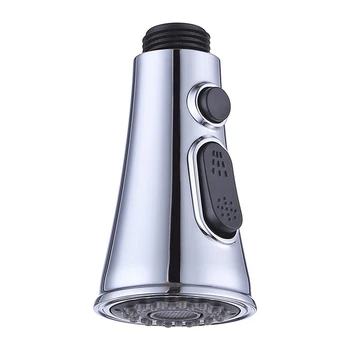 

Kitchen Sink Faucet Head 2-Function Pull Out Spray Head Replacement Part 1/2 Inch Ips Connections Polished Chrome