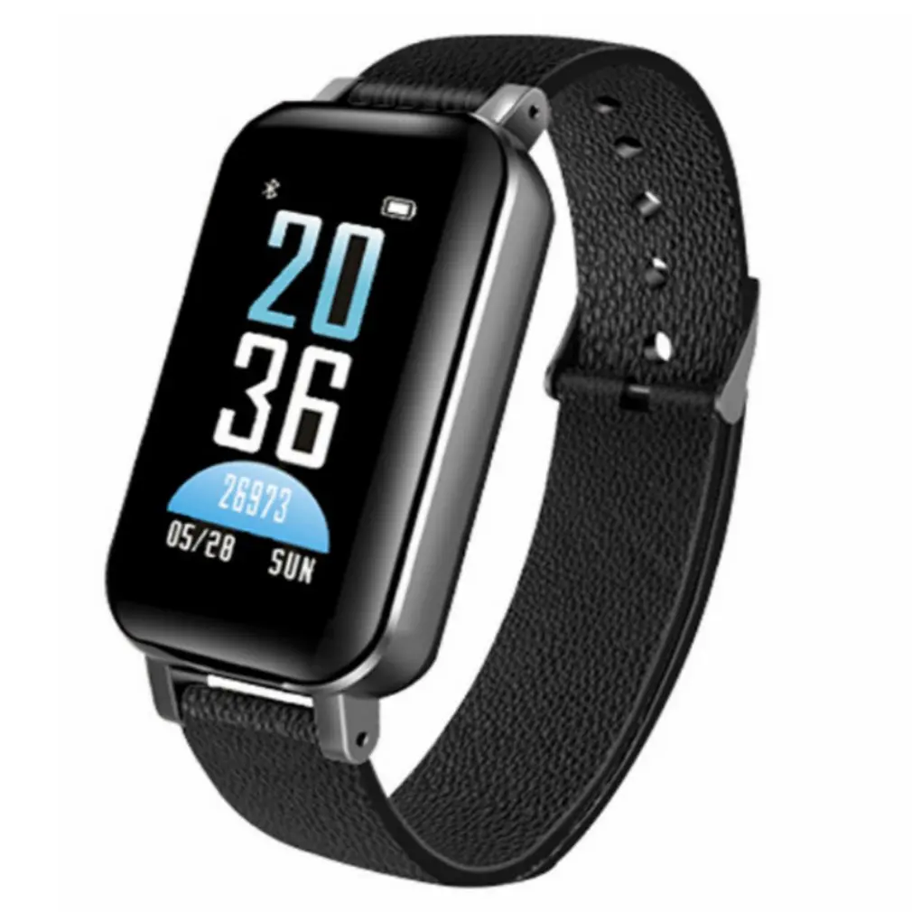 

T89 Dual Bluetooth Earphone Smart Bracelet Heart Rate Blood Pressure Monitor Call Message Reminder Smart watch Men Women 2019