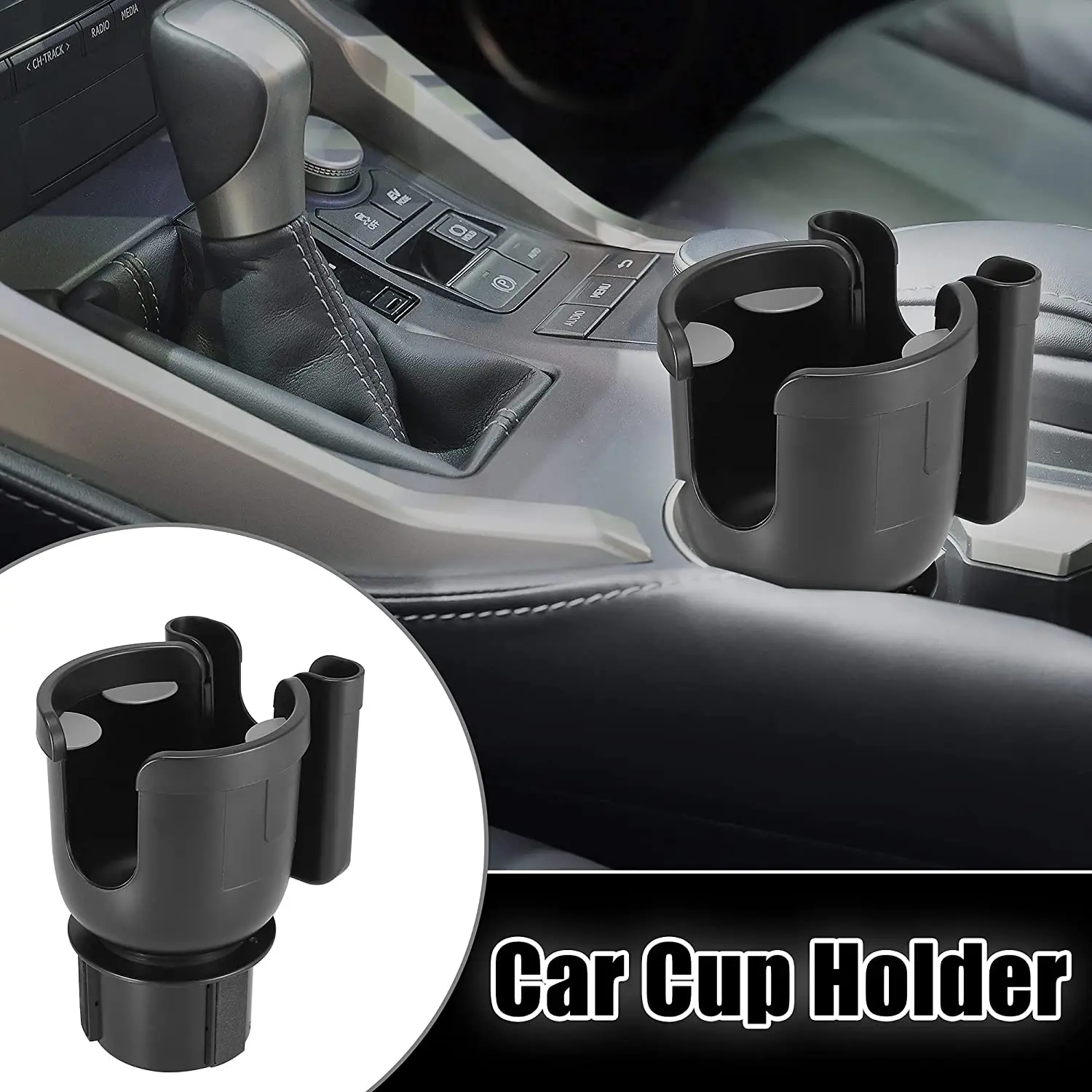Car Cup Holder Expander Cupholder Adapter Multipurpose Auto Interior  Expandable Organizer Storage Accessories With Phone Holder - AliExpress