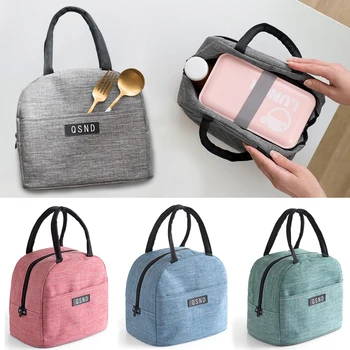 

High-capacity Waterproof Lunch Box Bag for Women Kids Men Cooler Lunch Box Bag Tote Canvas Lunch Bag Insulation Package Portable