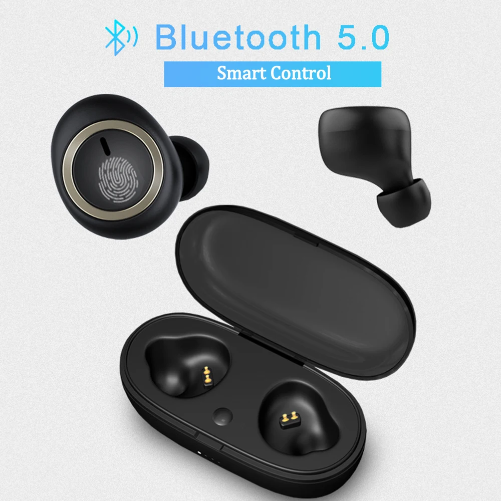Мини V5.0 Bluetooth беспроводные наушники TWS беспроводные наушники HiFi бас наушники беспроводные наушники Bluetooth стерео гарнитура с микрофоном