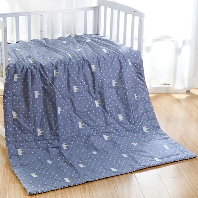 Хлопковое одеяло для новорожденных, детское теплое Пеленальное Одеяло, одеяло для коляски, детское стеганое одеяло для детей - Цвет: Color 6