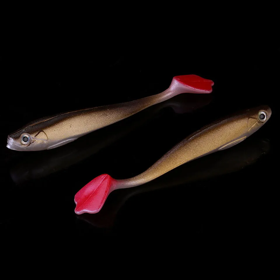 WALK FISH, 4 шт./лот, Мягкая приманка, приманка для рыбалки, 90 мм, 4,5 г, воблеры, Shad Tail, силиконовая приманка, пресноводная приманка для окуня - Цвет: H 8