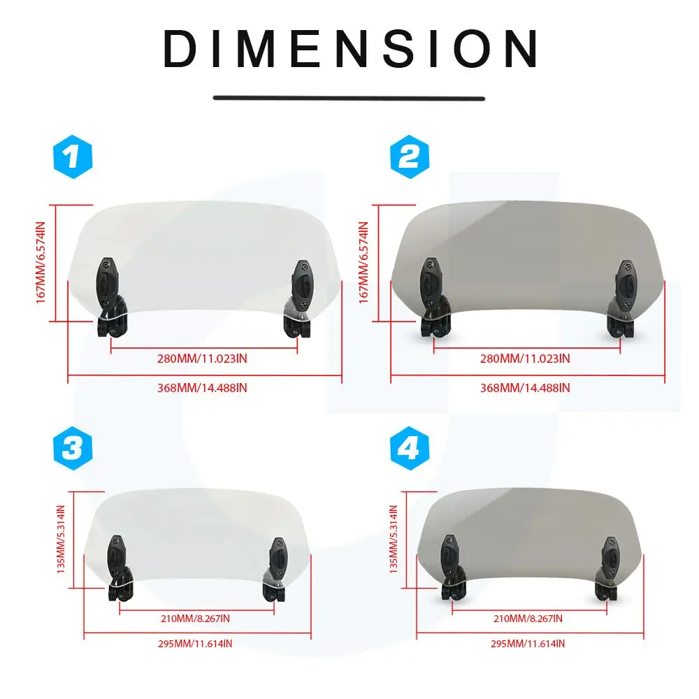 Универсальный мотоцикл лобовое стекло Регулируемый ветровое стекло расширение воздуха обдува ветра ДЕФЛЕКТОР ДЛЯ Honda Piaggio MP3 500 KAWASAKI YAMAHA