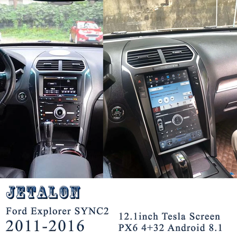 12," вертикальный ips экран Автомобильный Радио плеер для FORD EXPLORER Sync2 gps навигация tesla головное устройство Android 8,1 Автомобильный мультимедийный