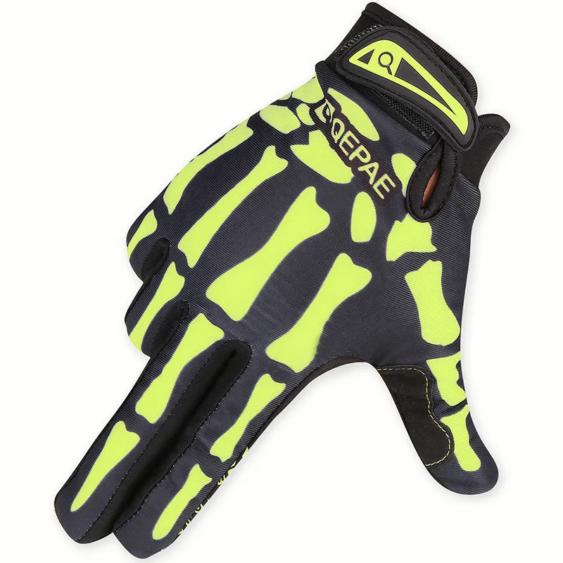 Dilidala, мотоциклетные перчатки на весь палец, теплые перчатки для велоспорта, спорта на открытом воздухе, ветрозащитные, длинные, износостойкие перчатки - Цвет: Green