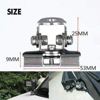 

Light Work Light bar Mount Bar Mount Clamp Holder Universal 2pcs Pillar Hood Led