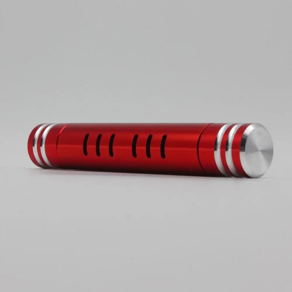 Автомобильный освежитель воздуха на вентиляционное отверстие, выходной зажим для ароматерапии с 2 ароматическими палочками, креативный автомобильный однотонный парфюмированный диффузор, украшение - Название цвета: red