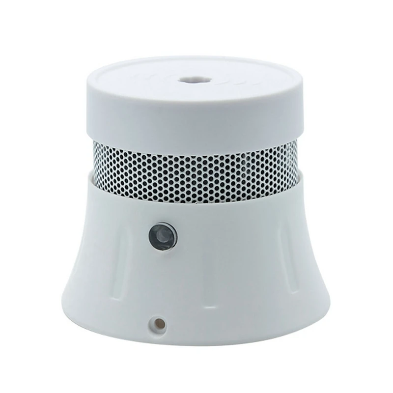

Independent Smoke Sensor Home Security Photoelectric Smoke Detector White Plastic