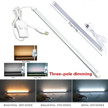

New USB LED lamp night book table lamp tripolar dimming for outdoor wardrobe kitchen bedside reading