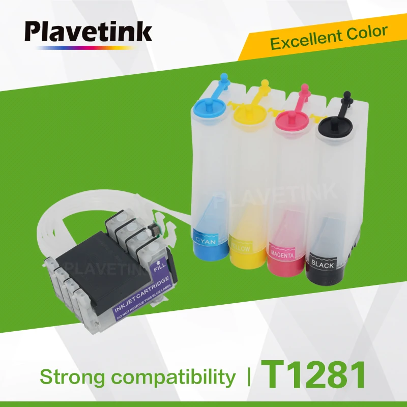 СНПЧ Plavetink для принтера Epson T1281 T1282 T1283 T1284 Stylus S22 SX125 SX230 SX235W SX420W SX425W SX430W SX435W |