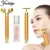 Energy Beauty Bar 24k Golden Vibrating Facial Roller Massager Face Lifting Anti-wrinkle Skin Care Gemstone Roller Ball Set Box