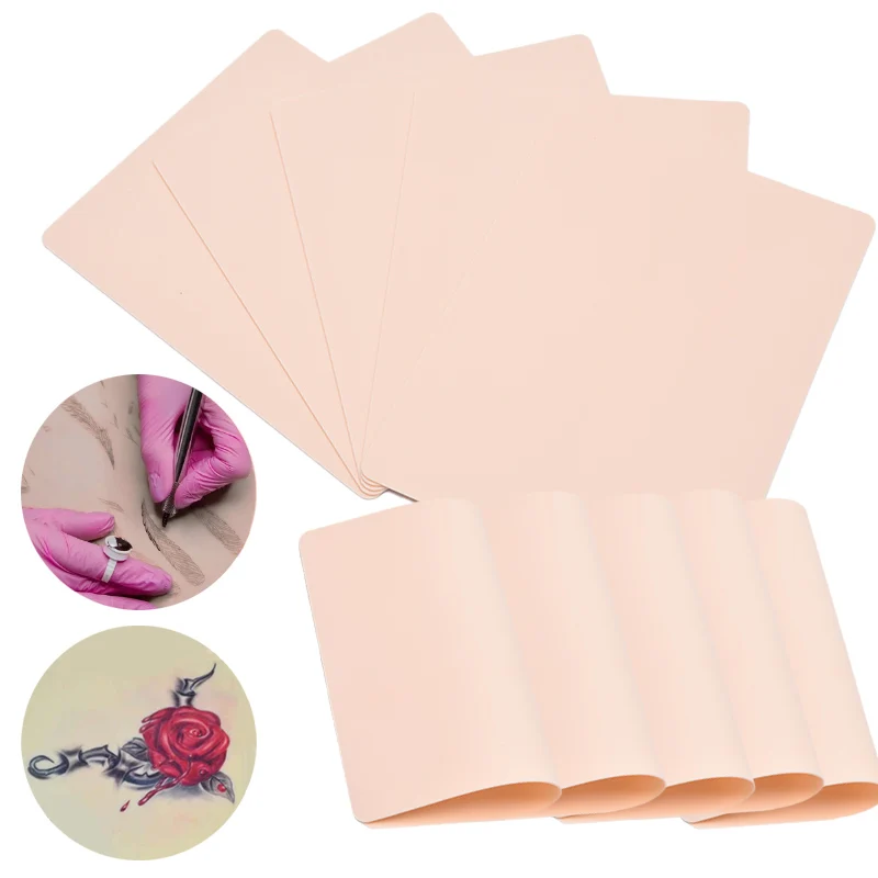 Tattoo Simulation Silicone Practice Leather Double Permanent Makeup fake skin Beginner Skin Practice Microblading Accessories