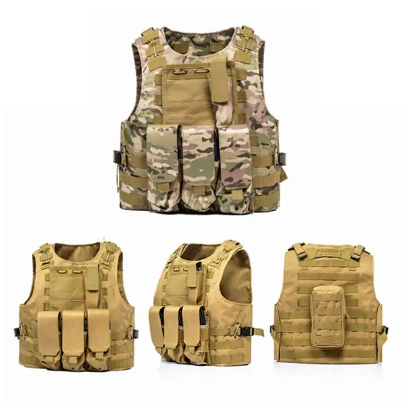 

Tactical Vest CS PUBG Game Vest Assault Molle Military Vest Outdoor Multi-functional Lightweight Equipment Hunting Gear