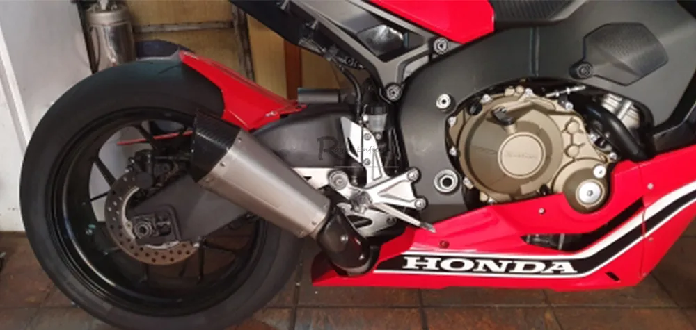 Motorcycle Exhaust Esacpe Modified Carbon Fiber Muffler Middle Contact Link Pipe DB Killer Slip On For Honda CBR1000RR