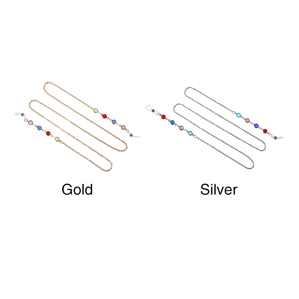 75 см декоративные аксессуары бусы длинное ожерелье из сплава цепочка для очков подарочные солнцезащитные очки ремешок модные красочные