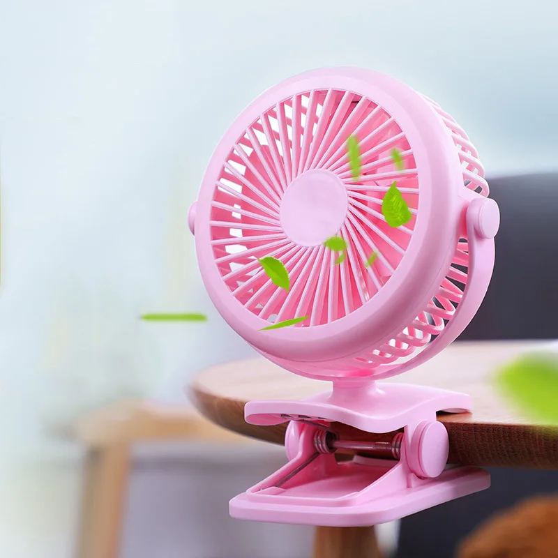 

USB with Clamp Small Fan Rotating Hand-Held Mini 2019 New Style Creative Charging Desktop Stroller Electric Fan