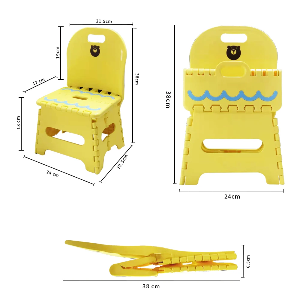 Складной детский табурет PP материал пластик складной шаг табуреты сад Складное Сиденье для детей взрослых ванная комната спальня