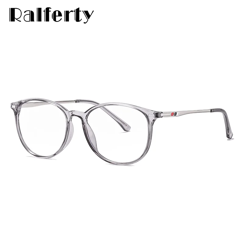 

Ralferty Computer Glasses Blue Light Blocking Glasses Frame Men Women Myopia Spectacle Frames TR90 Points 2020 New Gray