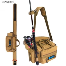 Многофункциональные рыболовные снасти для рыбалки на открытом воздухе спортивная поясная сумка для рыболовной удочки рыболовные приманки Шестерни сумка для хранения одного плеча сумки через плечо