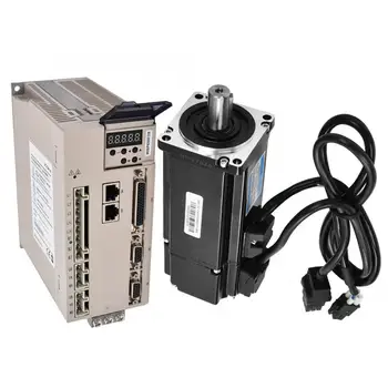 

Servo Drive Motor Kit 1pc Driver + 2pcs Servo Motor 400W 1.27NM AC220V 3000RPM