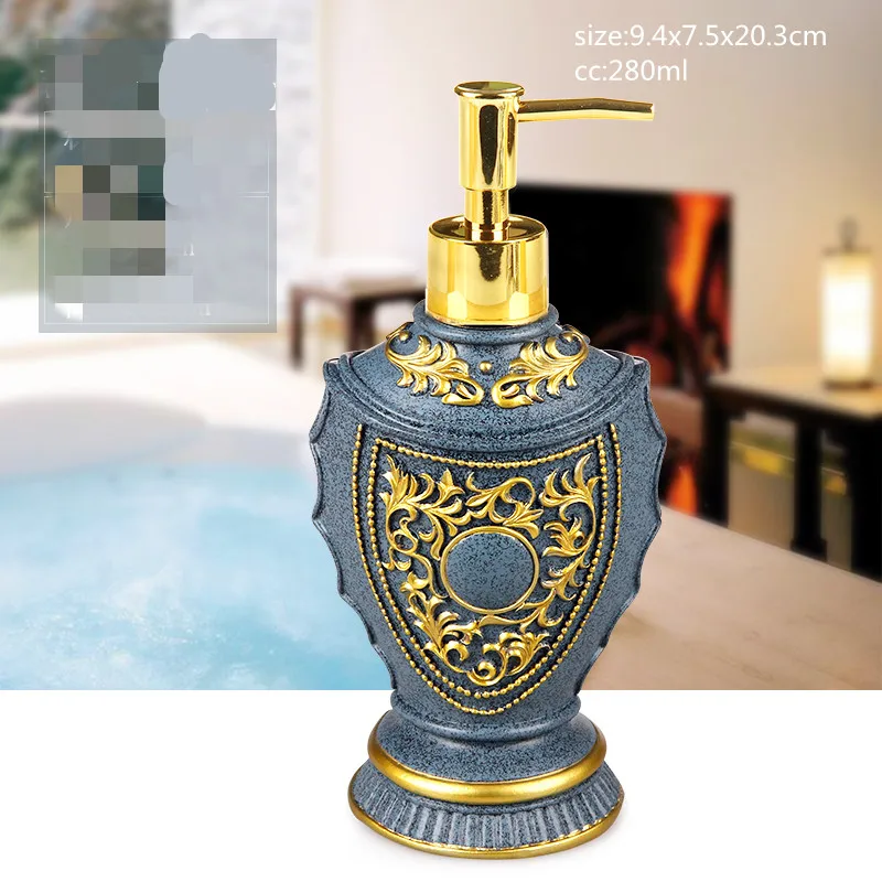280ml Скандинавский креативный смоляный пресс для бутылки типа бутылки шампунь в дорожной упаковке бутылка геля для душа дом, отель, ванная комната украшения WSHYUFEI - Цвет: 280ml