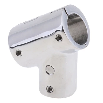 

316 Stainless Steel Boat Hand Rail Fitting 60 Degree Tee 22mm 7/8inch