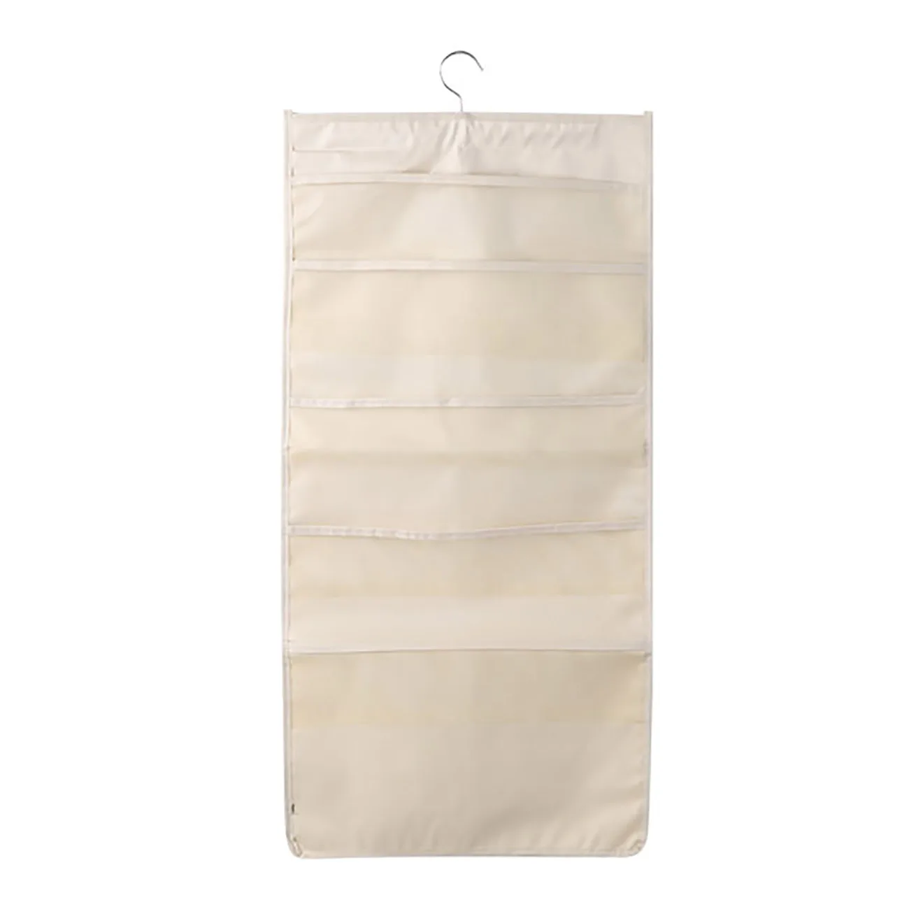 15 pockets beige OTHERHOUSE 15/30 Porkets настенный дверной подвесной сумки для хранения Органайзер для шкафа, гардероба домашняя двусторонняя сумка для хранения, плавки, нижнее белье Органайзер - Цвет: 15 pockets beige