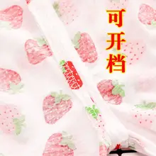 Летние детские шорты из чистого хлопка; тонкая одежда для маленьких девочек; открытые брюки с открытой промежностью для малышей; Класс А