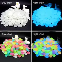 200 шт светящиеся галечные камни светится в темноте для свадебной вечеринки принадлежности для мероприятий Садоводство бассейн бар украшение камни