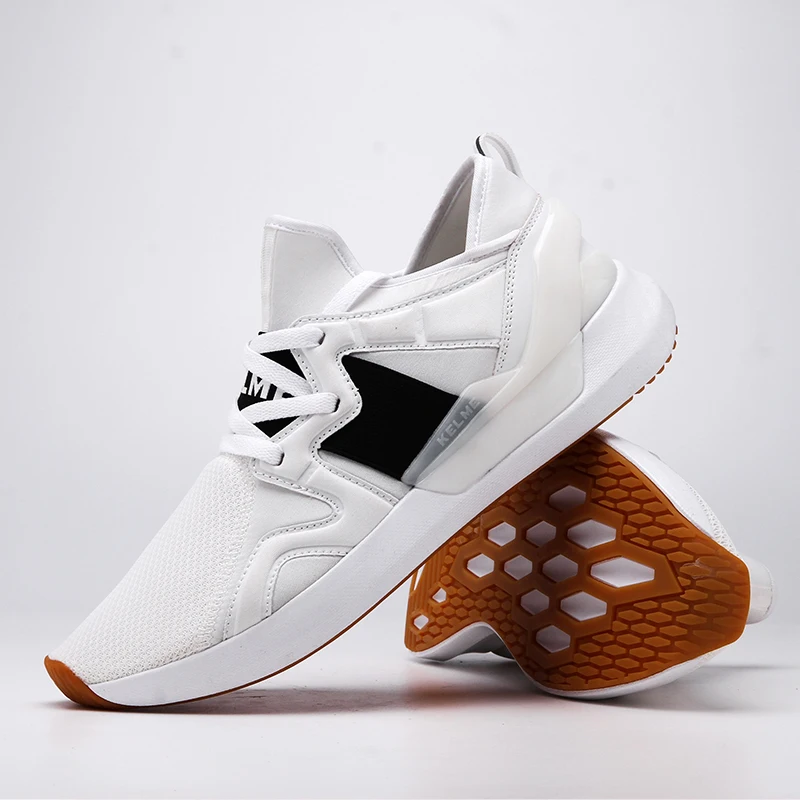 Мужские кроссовки KELME черные спортивные для бега повседневные дышащие