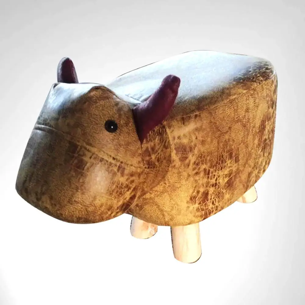 Cattle Green Детский табурет в форме животного, пуфик, диван, мягкая подушка, кресло-пуф, сиденье для отдыха, домашняя гардеробная, спальня, детская мебель, декор - Цвет: Cattle Green