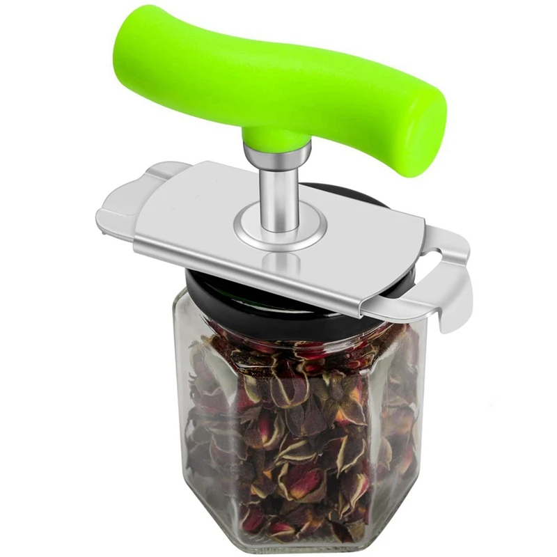 

Jar Opener Arthritis Can Opener Stainless Steel Lids Off Labor-Saving 360 Degree Rotation For 1-3.7Inch Cover