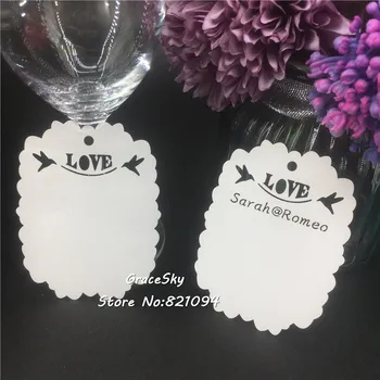 

60pcs free shipping Laser Cut Laciness DIY Paper Wish Card Hang Tag Message Card Wedding Favors Party Decoration Book Mark