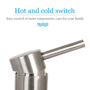 

Stainless steel Faucet Plastic valve Lifting Single Hole Bathroom Sink