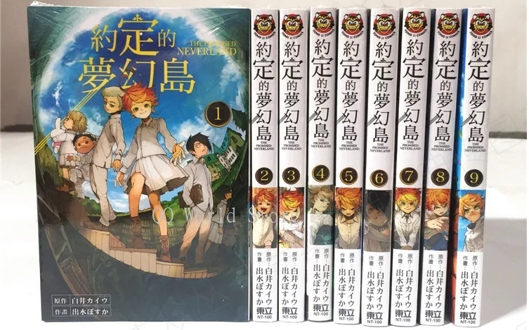 Книга для манги с молодежным вдохновением 10 книг Neverland том 1-10 японская Молодежная