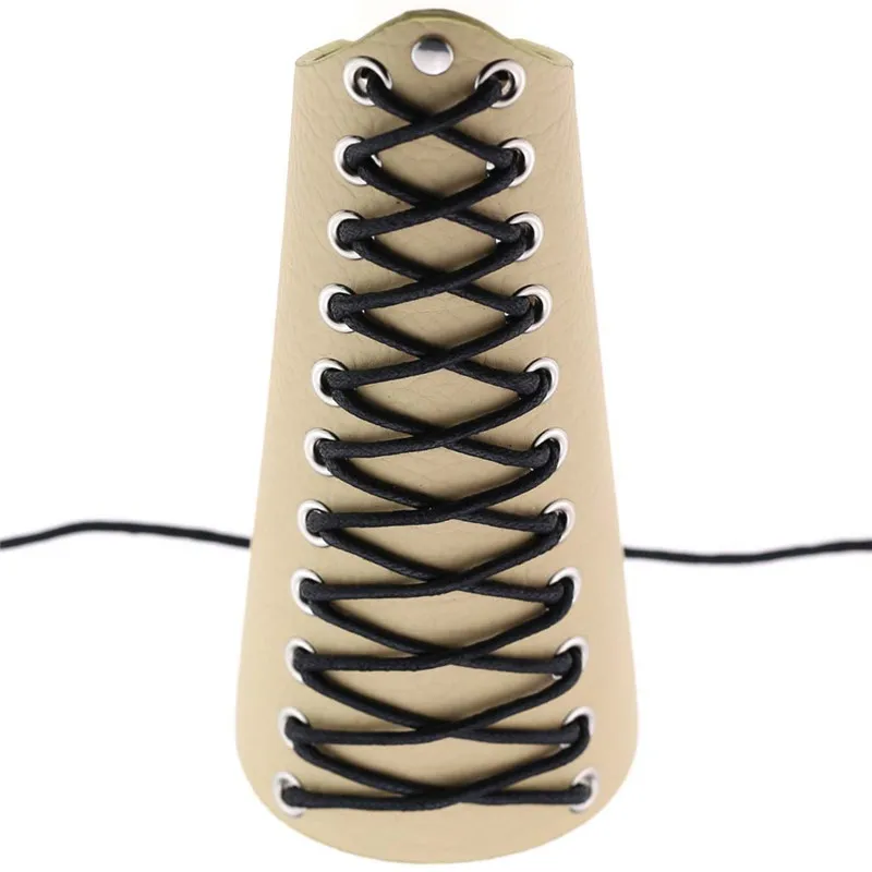 CUF2020010 punk pu leather cuff beige