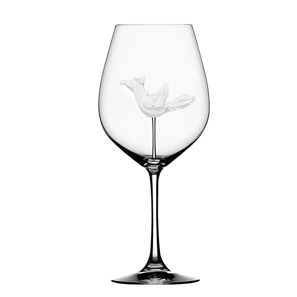 Pink flower red wine cup Home Powder Flower Red Wine Glass Wine Bottle Crystal For Party Flutes Glass Pink flower red wine cup