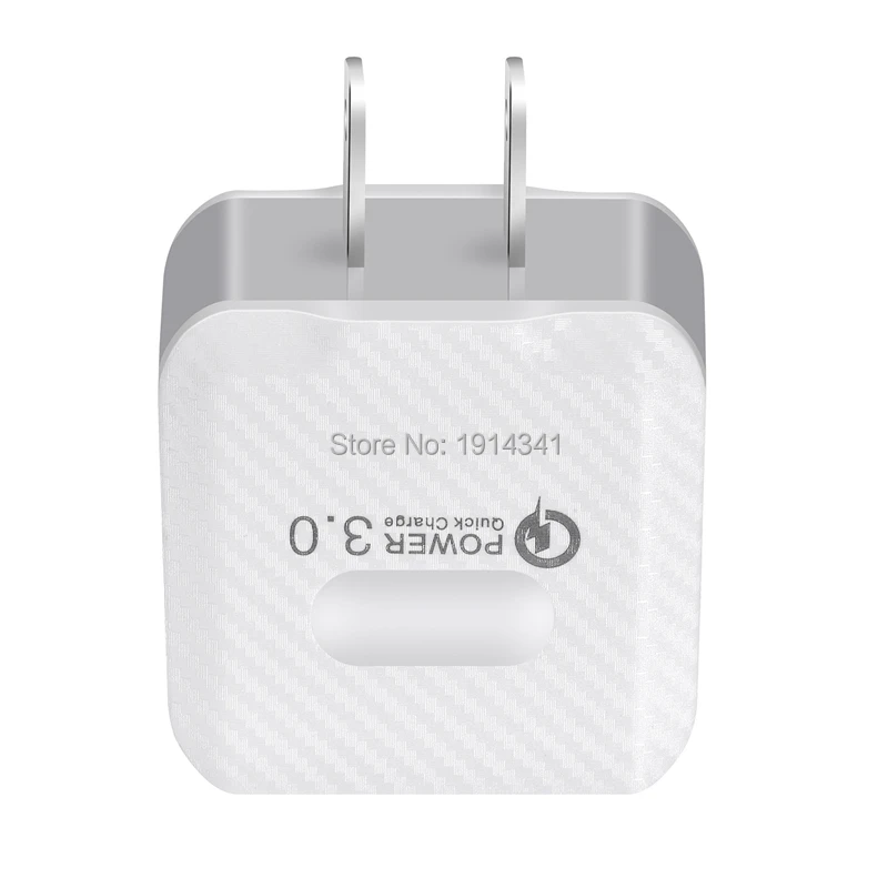 EU US plug зарядное устройство с одним разъемом USB быстрое зарядное устройство QC3.0 USB настенный адаптер для зарядки для мобильного телефона