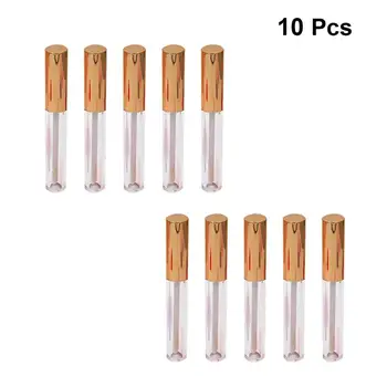

10Pcs/Lot Refillable Lip Gloss Bottle Makeup Accessories 4.5ml Lip Balm Cosmetic Container Subpackaging Empty Tube Makeup