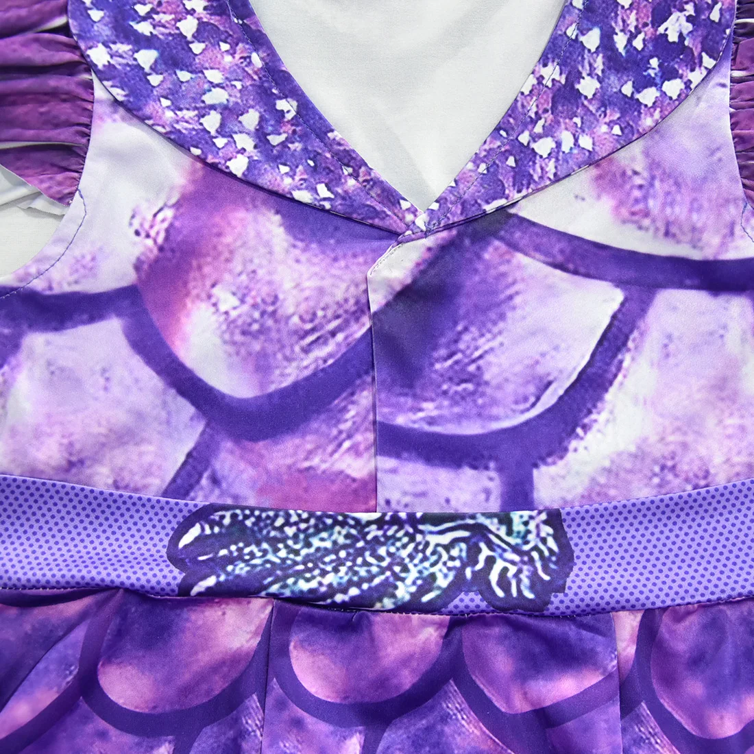 Фильм потомки 3 ТЗА костюм для косплея фиолетового цвета юбка платье костюм на Хэллоуин платье принцессы