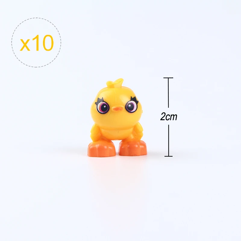 10Pcs/lLot Owls Cat Snake Chick Dog Rat Animal Farm Series Montessori Teaching Aids Building Blocks Kids Gifts Toys For Children