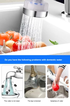 

New Faucet water filter kitchen household water filter shower household water saving general purpose splash proof nozzle