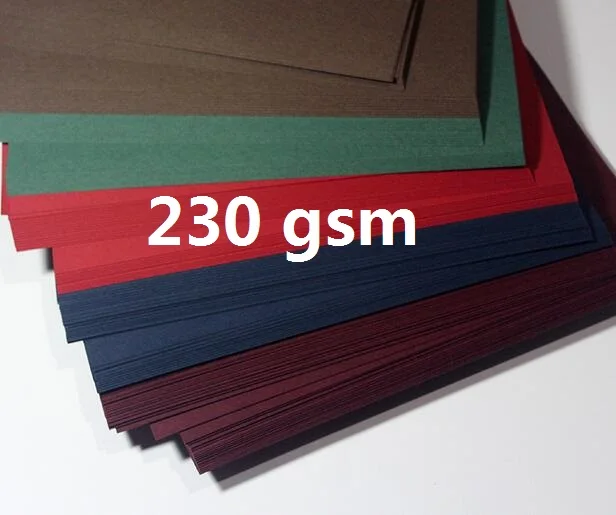 25 Sheets Size A4 Color Cardstock Size A4 Blank Matte Thick Paper DIY Craft Card Making Scrapbooking 230GSM