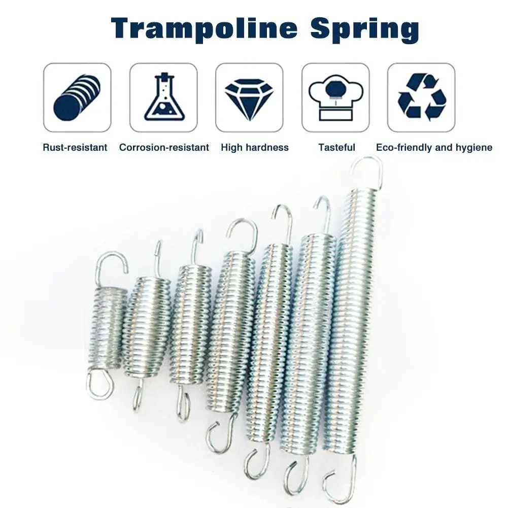 Trampoline Steel Spring Replacement Kit For Excellent Bounce 10PCS Heavy-Duty Premium Trampoline Springs