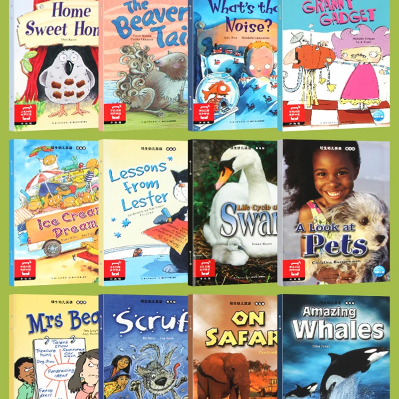 

24Books/set 21x15cm English Enlightenment Storybook Children Color Picture Books Reading Story Book For Kids Bedtime Stories
