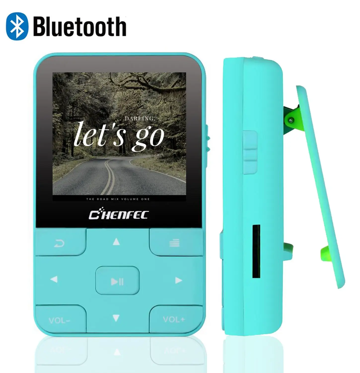 

2019 mini Portable MP3 player with bluetooth 4.0 Lossless music player with clip, FM radio ,recorder TF card +free armband
