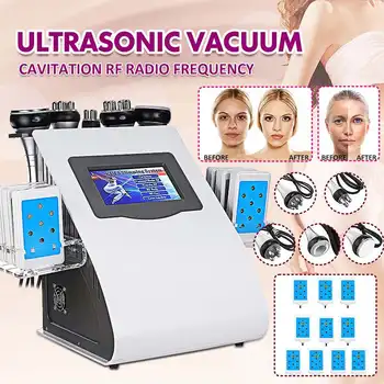 

6 in 1 Vacuum Laser Radio Frequency RF Multipolar Slimming Ultrasonic Liposuction Cavitation Machine For Spa Body Care