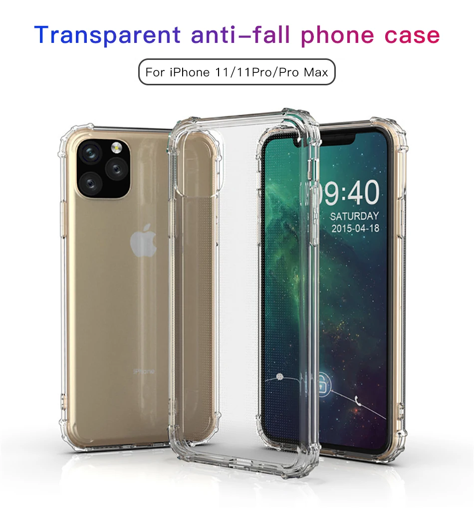 !ACCEZZ For iPhone 11 Case 2019 For iphone 11 Pro Max New Soft Cases Transparent Protection Back Cover Mobile Phone Shell Coque (1)