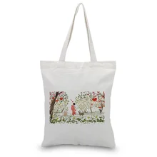 Кимоно Аниме сумка Холст сумка повседневное использование хозяйственная сумка пользовательский принт логотип текст DIY эко многоразовая утилизация